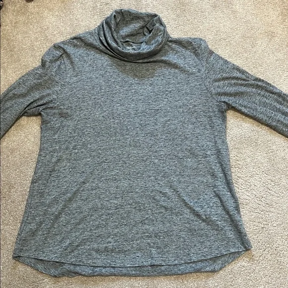 Madewell Whisper Cotton Turtleneck Gray Small - Picture 4 of 10